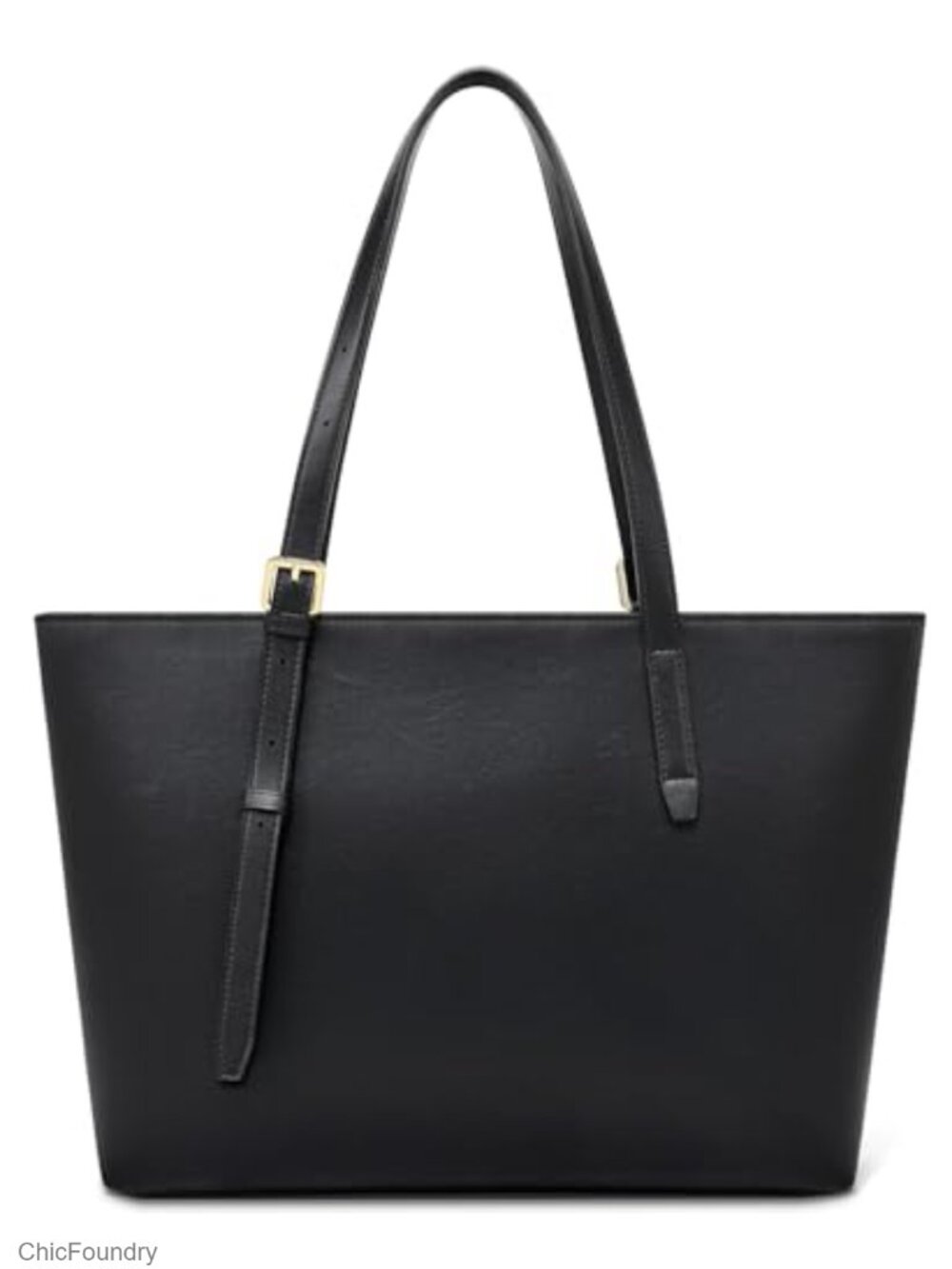 Soft Faux Leather Tote Bag for Women Spacious Work Handbag Shoulder Purse